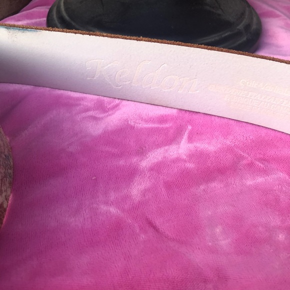 Vintage Keldon ln Distressed leather belt 36” BOHO Distressed - Picture 6 of 8